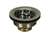 Stainless Steel Twist-N-Lock Basket Strainer With Brass Nut