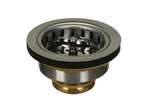 Stainless Steel Twist-N-Lock Basket Strainer With Brass Nut