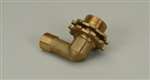 Rough Brass Fiberlock Shower Elbow