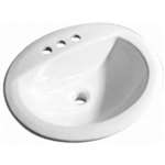 19 X 16 4 Centerset Drop In Vitreous China Lavatory White