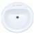 19 4 Centerset Round Vitreous China Drop In Lavatory Biscuit