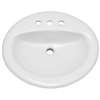 20 X 17 8 Center Vitreous China Drop In Lavatory Biscuit