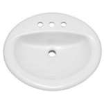 20 X 17 8 Center Vitreous China Drop In Lavatory White