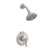 2.0 GPM 1 Handle Lever Shower Faucet Trim Brushed Nickel