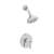 2.0 GPM 1 Handle Lever Shower Faucet Trim Polished Chrome