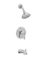 2.0 GPM 1 Handle Lever Tub and Shower Faucet Trim Polished Chrome