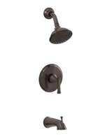 2.0 GPM 1 Handle Lever Tub and Shower Faucet Trim Oil Rubbed Bronze