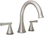 2 Handle Lever Three Piece Roman Tub Trim Brushed Nickel