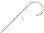 2 DWV J Hook With Nail White