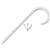 4 DWV J Hook With Nail White