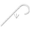 4 DWV J Hook With Nail White