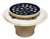 2 - 3 PVC Tile Shower Drain With Stainless Steel Strainer