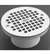 4 Adjustable Drain With 6 Brass Grate