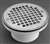 3-1/2 Adjustable Drain With Brass Grate & Metal Ring