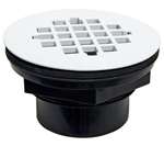 2 ABS SW Shower Drain With Plastic Strainer