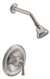 Ccy 2.0 1 Handle Lever Shower Faucet Trim Brushed Nickel