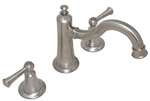2 Handle Lever Three Piece Roman Tub Faucet Trim Brushed Nickel