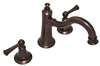 2 Handle Lever Three Piece Roman Tub Faucet Trim Oil Rubbed Bronze