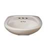 20 X 18 4 Centerset Three Hole Vitreous China Pedestal Lavatory Only White