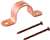1-1/4 2 Hole Copper Clad Tube STRP With Nail