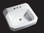 19 X 17 One Hole Wall Mount Lavatory White