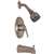 1.75 GPM 1 Handle Pressure Balance Lever Tub and Shower Trim Brushed Nickel