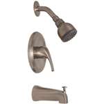 1.75 GPM 1 Handle Pressure Balance Lever Tub and Shower Trim Brushed Nickel