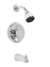 1.75 GPM 1 Handle Pressure Balance Lever Tub and Shower Trim Polished Chrome