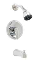 1.75 GPM 1 Handle Pressure Balance Lever Tub and Shower Trim Polished Chrome