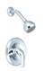1 Handle Pressure Balance Lever Shower Trim Brushed Nickel