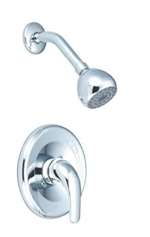 1 Handle Pressure Balance Lever Shower Trim Brushed Nickel