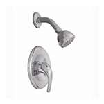 1 Handle Pressure Balance Lever Shower Trim Polished Chrome