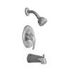 1 Handle Pressure Balance Lever Tub and Shower Trim Brushed Nickel