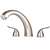 2 Handle Lever Three Piece Roman Tub Faucet Brushed Nickel