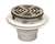 2 PVC Adjustable Shower Drain With Heavy Duty Strainer