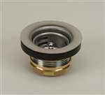 2-1/2 Stainless Steel Duo Basket Strainer With Brass Nuts