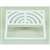 9-1/2 White Porclain Half Top Grate