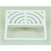 9-1/2 White Porclain Half Top Grate