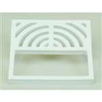 9-1/2 White Porclain Half Top Grate