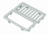 9-1/2 White Porclain Split Half Top Grate