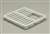 9-1/2 White Porclain 3/4 Top Grate