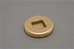 1-1/2 Countersunk Square Cut IPS Brass Plug