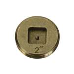 3-1/2 Countersunk Square Cut IPS Brass Plug