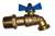 Not For Potable Use 3/4 MIP Hose Bibb Ball Valve