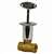 1/4T Chrome Angle Log Lighter Valve With Key