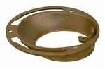 4 X 4 X 1-1/2 Brass Outside Stem Closet Flange