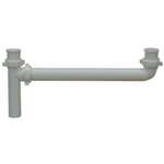 1-1/2 X 16 Plastic End Outlet Waste Dc/Sj WH W/Baf