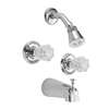 2.5 GPM 2 Handle Acrylic Tub and Shower Faucet Polished Chrome