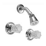 2.5 GPM 2 Handle Acrylic Shower Faucet Polished Chrome