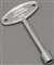10 Log Lighter Key Long Polished Brass